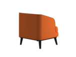 Кресло Lord, велюр оранжевый